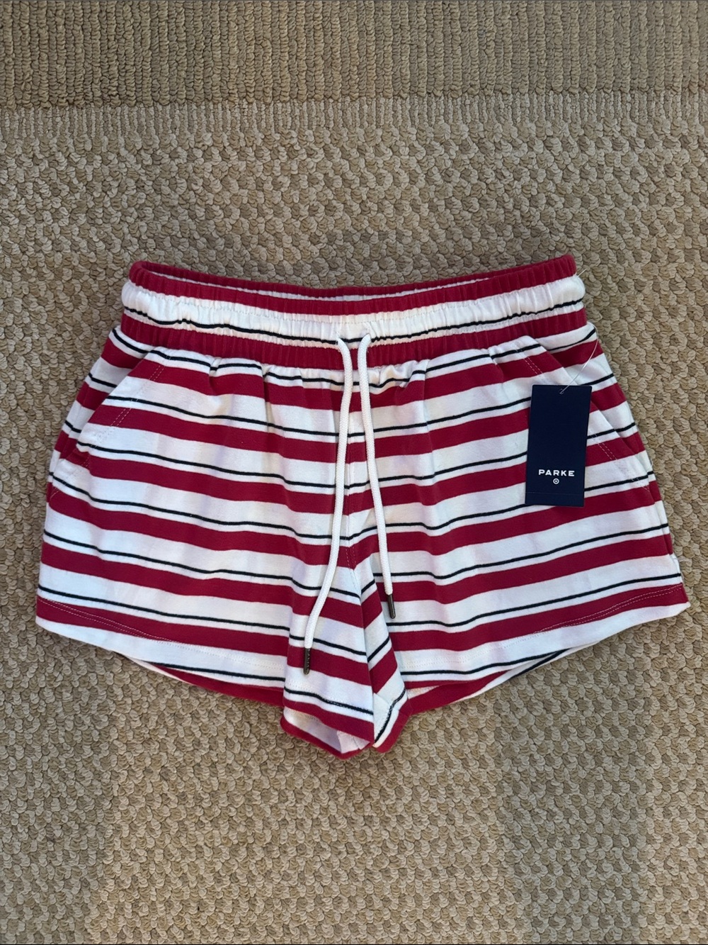 Parke X Target Striped Drawstring Knit Shorts